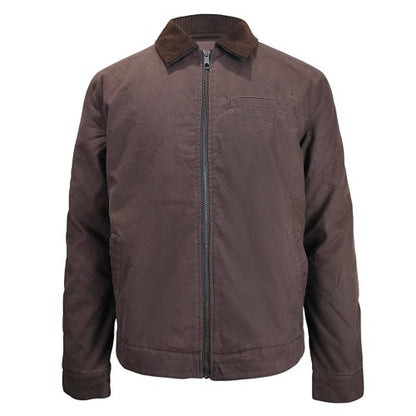 Front - Jack Wills Mens Plain Collared Varsity Jacket