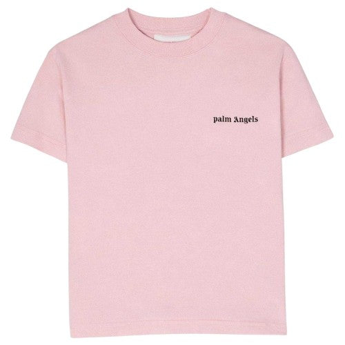 Front - Palm Angels Childrens/Kids Side Logo Cotton T-Shirt