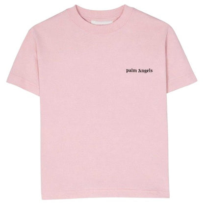 Front - Palm Angels Childrens/Kids Side Logo Cotton T-Shirt
