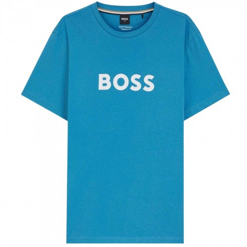 Front - Boss Mens Logo Cotton T-Shirt