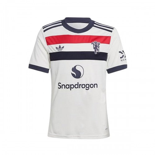 Front - Adidas Childrens/Kids 2024/2025 Manchester United FC Football Jersey