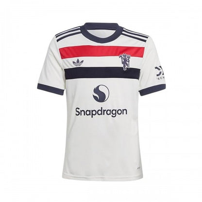 Front - Adidas Childrens/Kids 2024/2025 Manchester United FC Football Jersey