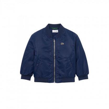Front - Lacoste Childrens/Kids Embroidered Logo Bomber Jacket