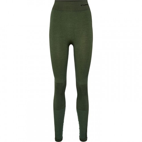 Front - Hummel Womens/Ladies Seamless High Rise Leggings