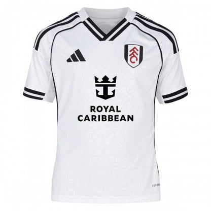 Front - Fulham FC Childrens/Kids 25/26 Adidas Home Shirt