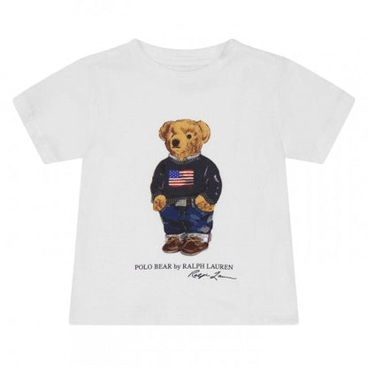 Front - Ralph Lauren Childrens/Kids Polo Bear Cotton T-Shirt