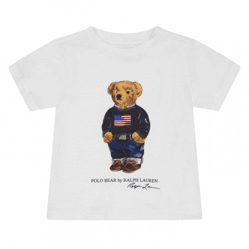 Front - Ralph Lauren Childrens/Kids Polo Bear Cotton T-Shirt