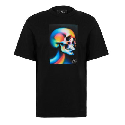 Front - Paul Smith Mens Graphic Skull Organic Cotton T-Shirt