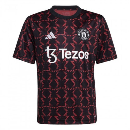 Front - Adidas Childrens/Kids 2024/2025 Manchester United FC Football Jersey