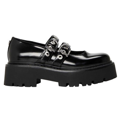 Front - Steve Madden Womens/Ladies Overt Action Leather Mules