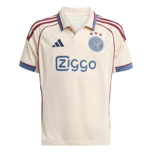 Front - Adidas Childrens/Kids 25/26 AFC Ajax Football Shirt