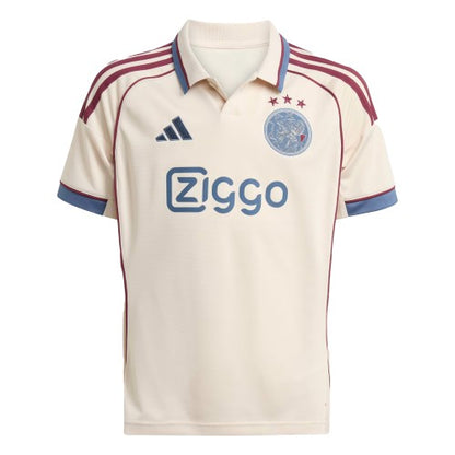 Front - Adidas Childrens/Kids 25/26 AFC Ajax Football Shirt