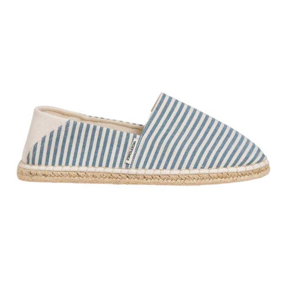 Front - Jack And Jones Mens Striped Canvas Flat Espadrilles