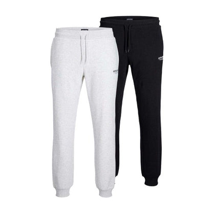 Front - Jack And Jones Mens Slim Joggers (Pack of 2)
