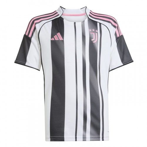 Front - Adidas Childrens/Kids 2025/2026 Juventus FC Home Shirt