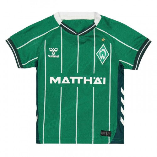 Front - Hummel Childrens/Kids 2025/2026 SV Werder Bremen Short-Sleeved Football Shirt