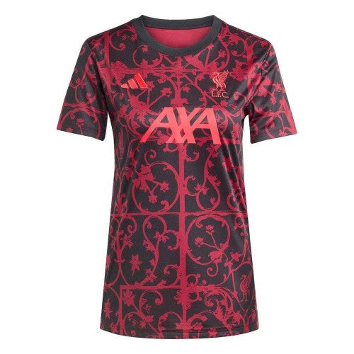 Front - Adidas Womens/Ladies 2025/2026 Liverpool FC Football Shirt