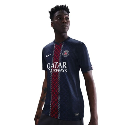 Front - Nike Unisex Adult 2025/2026 Paris Saint Germain FC Football Shirt