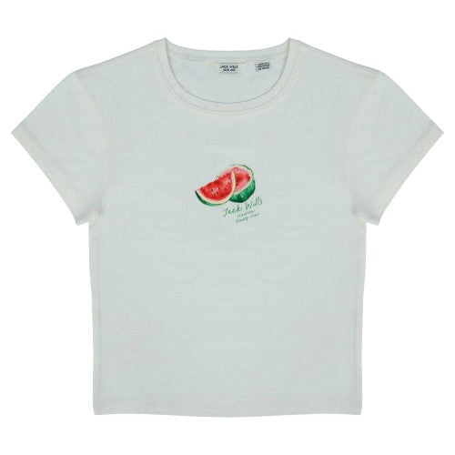 Front - Jack Wills Womens/Ladies Watermelon Cotton Crop Top