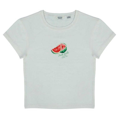 Front - Jack Wills Womens/Ladies Watermelon Cotton Crop Top