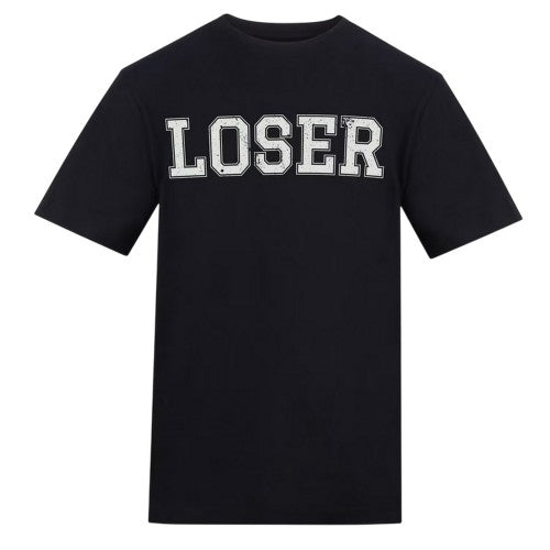 Front - AWD Unisex Adult Loser Cotton T-Shirt