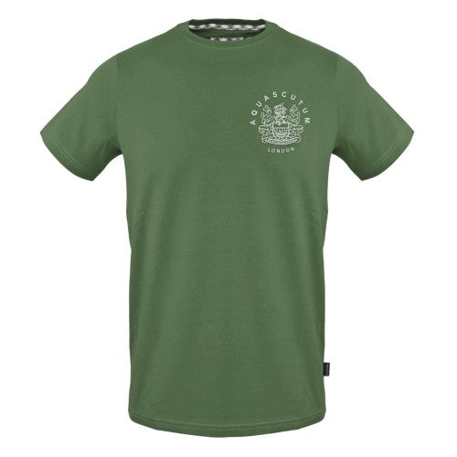 Front - Aquascutum Unisex Adult Logo Cotton T-Shirt