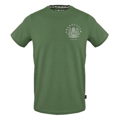 Front - Aquascutum Unisex Adult Logo Cotton T-Shirt