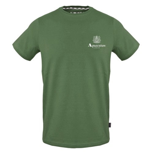 Front - Aquascutum Mens Logo Cotton Regular T-Shirt