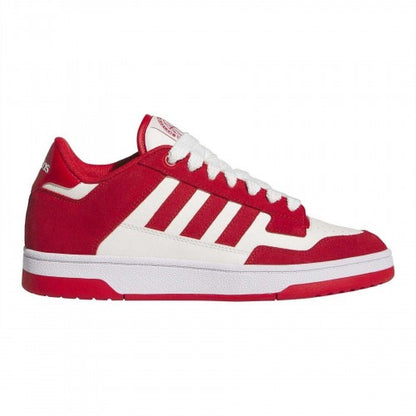 Front - Adidas Mens Rapid Court Leather Trainers