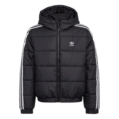 Front - Adidas Childrens/Kids 3 Stripes Padded Jacket