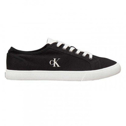 Front - Calvin Klein Mens Essential Canvas Trainers
