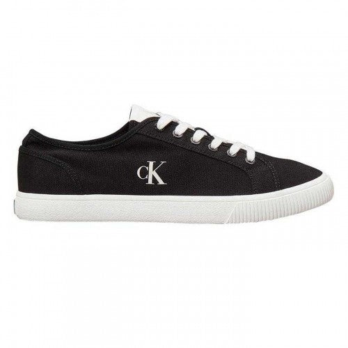 Front - Calvin Klein Mens Essential Canvas Trainers