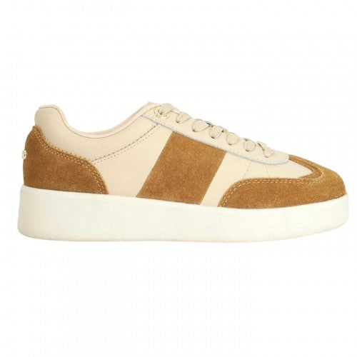 Front - Dune London Womens/Ladies Enticing Suede Platform Trainers