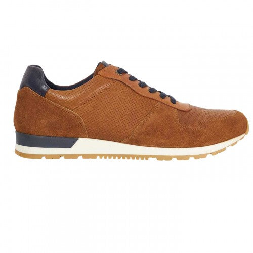 Front - Dune London Mens Toronto Suede Trainers