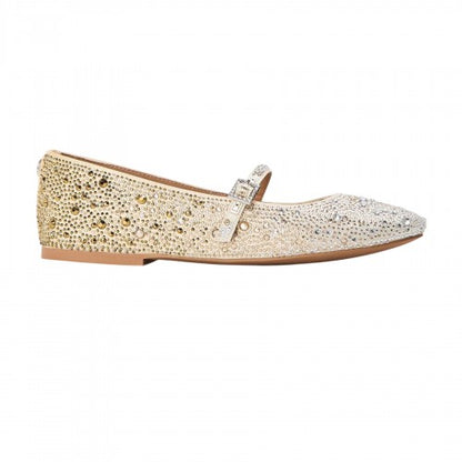 Front - Steve Madden Womens/Ladies Brissa Leopard Ballet Flats