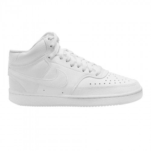 Front - Nike Womens/Ladies Court Vision Flat High Top Trainers