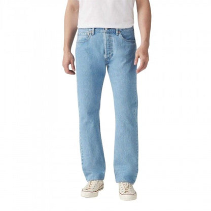 Front - Levis Mens 501 Original Cotton Straight Jeans