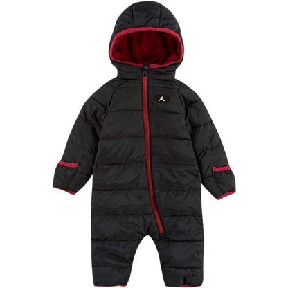 Front - Nike Baby Air Jordan Logo Hooded Jumpsuit