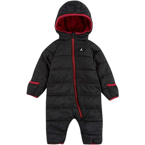 Front - Nike Baby Air Jordan Logo Hooded Jumpsuit