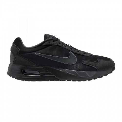Front - Nike Mens Air Max Solo Suede Panel Trainers