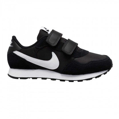 Front - Nike Girls MD Valiant Suede Panel Trainers