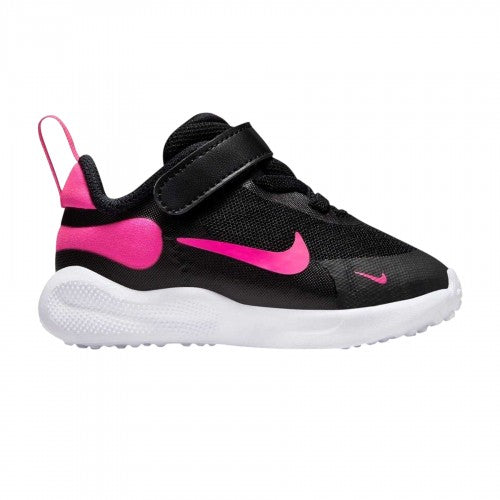 Front - Nike Baby Revolution 7 Swoosh Mesh Trainers