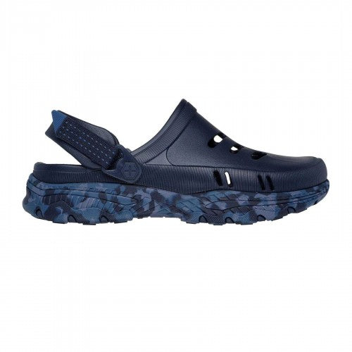 Front - Skechers Mens Creston Foam Plateau Heel Casual Clogs