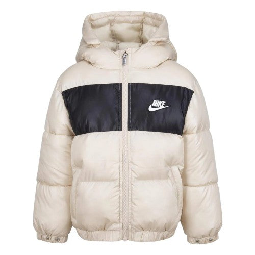 Front - Nike Baby Colour Block Logo Hooded Jacket