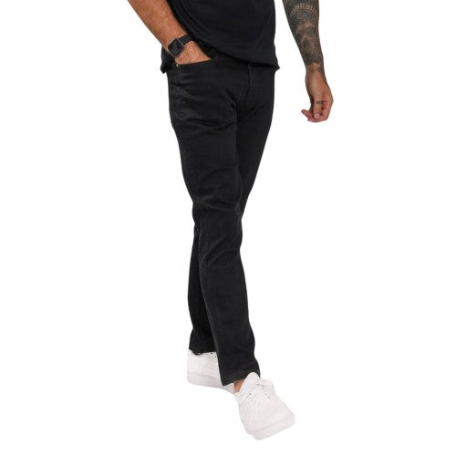 Front - Firetrap Mens Rom Cotton Straight Jeans