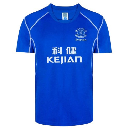 Front - Score Draw Unisex Adult 2002 Everton FC Football Shirt
