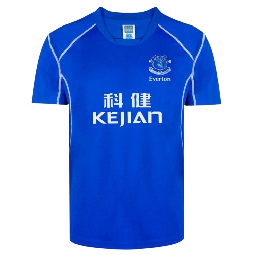 Front - Score Draw Unisex Adult 2002 Everton FC Football Shirt