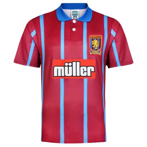 Front - Score Draw Mens 1994 Aston Villa FC Football Shirt