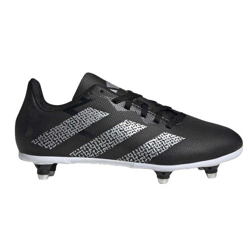 Front - Adidas Childrens/Kids SG Synthetic Cleated Soft Ground Rugby Boots