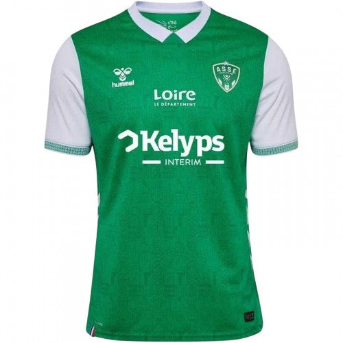Front - Hummel Mens 2025/2026 AS Saint-Étienne Home Shirt